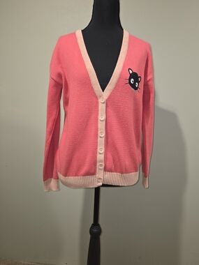 Hello Kitty Forever 21 Collectio Exclusive Coral Pink V-Neck Cardigan